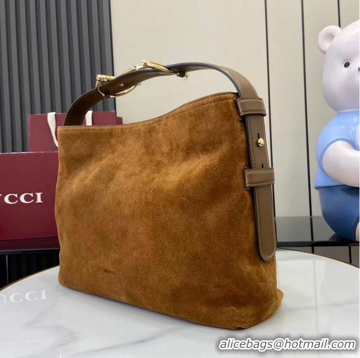 Top Grade Gucci Beatrix Suede Medium Tote Bag 850926 Grey 2026