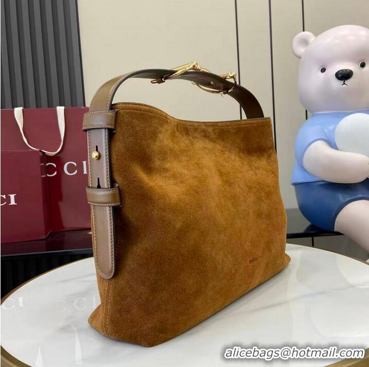 Top Grade Gucci Beatrix Suede Medium Tote Bag 850926 Grey 2026