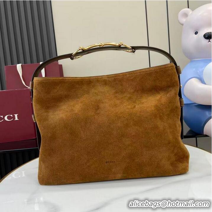 Top Grade Gucci Beatrix Suede Medium Tote Bag 850926 Grey 2026