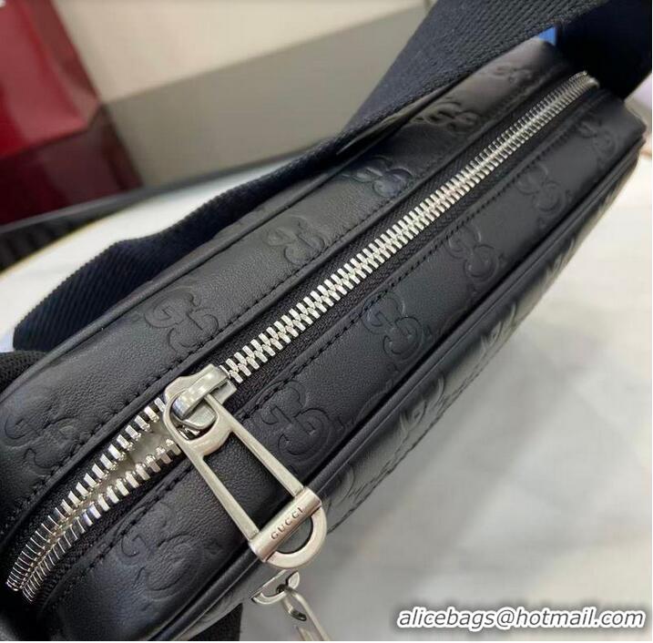 Shop Discount GG Emblem Small Crossbody Bag in Leather 850242 Black 2026
