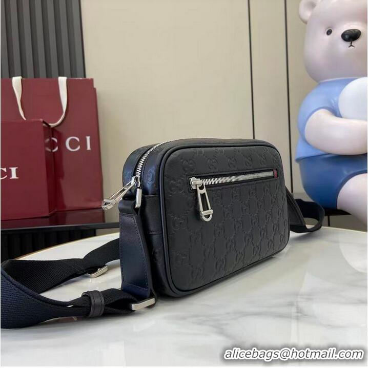 Shop Discount GG Emblem Small Crossbody Bag in Leather 850242 Black 2026