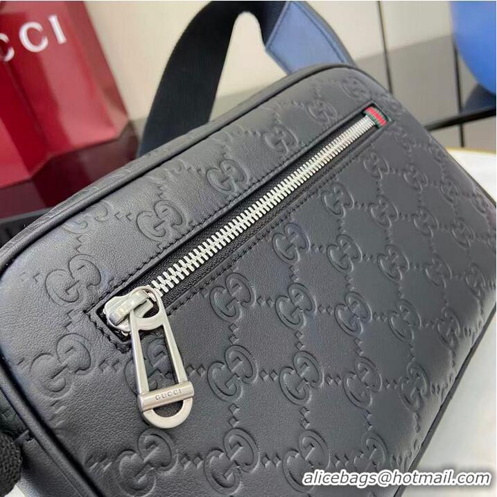 Shop Discount GG Emblem Small Crossbody Bag in Leather 850242 Black 2026