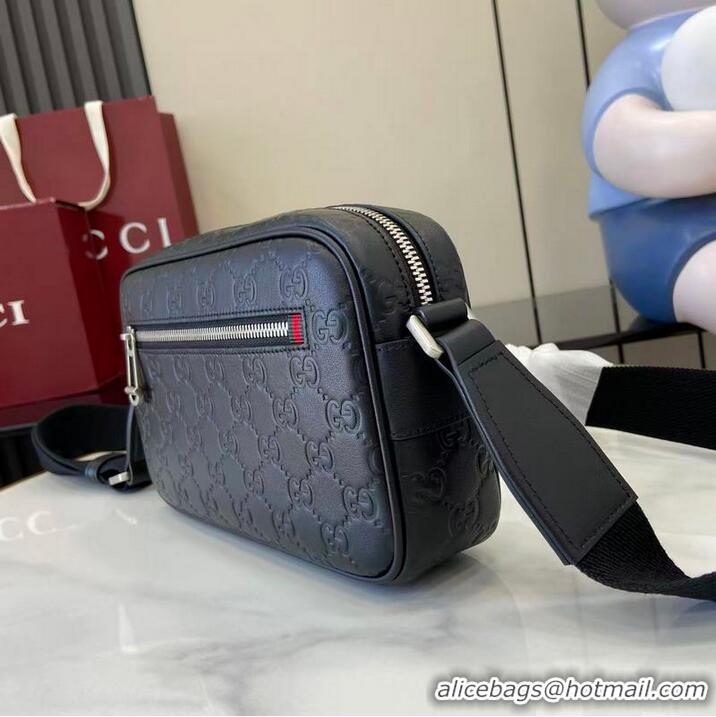 Shop Discount GG Emblem Small Crossbody Bag in Leather 850242 Black 2026