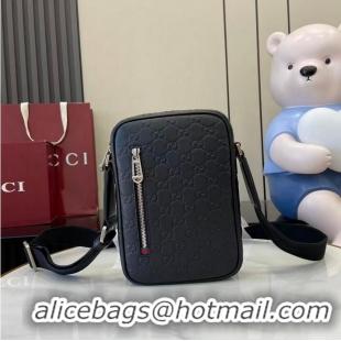Grade Promotional Gucci GG Emblem Small Crossbody Bag ‎850238 Black 2026