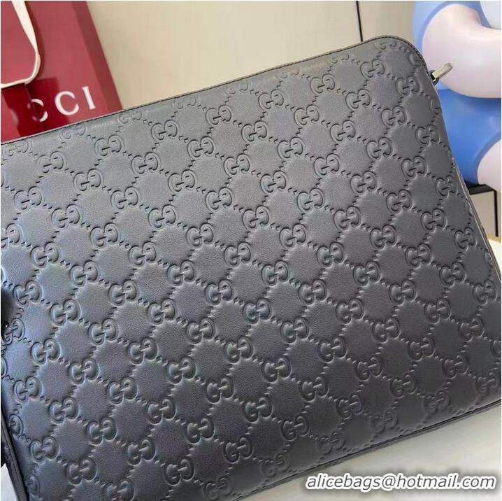 Buy Discount Gucci GG Emblem Medium Crossbody Bag ‎850214 Black 2026