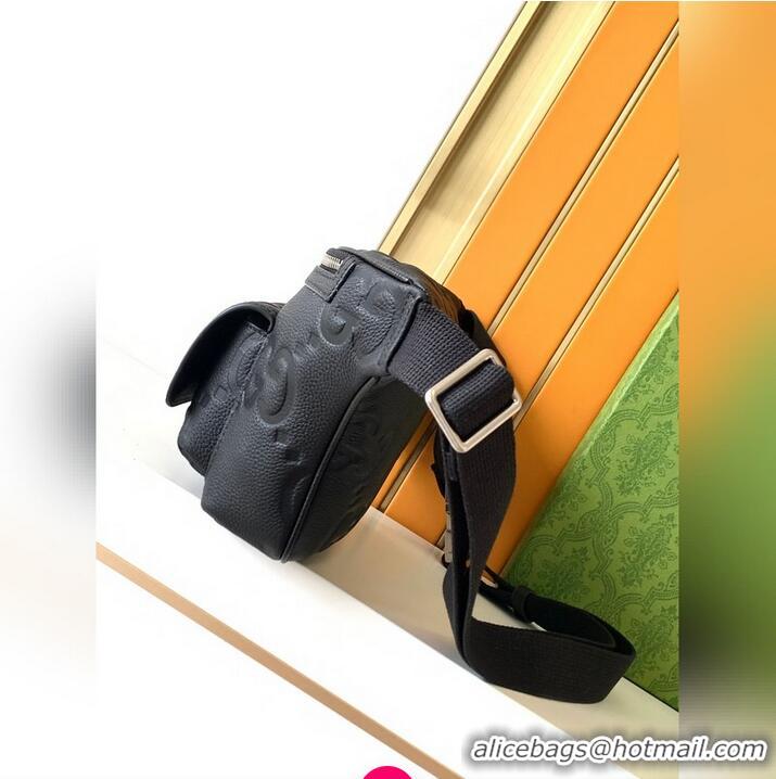 Top Grade Gucci Jumbo GG Leather Small Belt Bag 645093 Black 2026