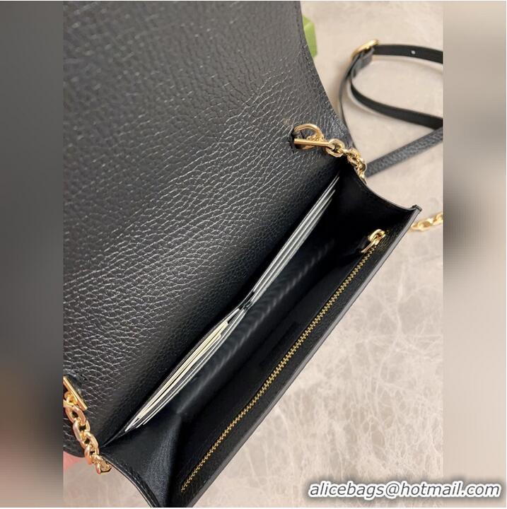 Good Product Gucci GG Emblem Wallet On Chain ‎818705 Black 2026