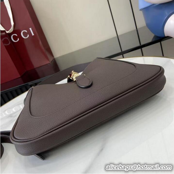 Best Price Gucci Jackie 1961 Medium Bag ‎In Grain Leather 810232 Coffee 2026