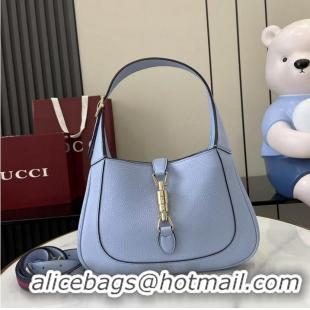 Trendy Design Gucci Jackie 1961 Medium Bag ‎In Grain Leather 810232 Light Blue 2026