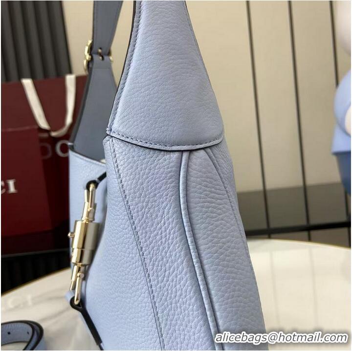 Trendy Design Gucci Jackie 1961 Medium Bag ‎In Grain Leather 810232 Light Blue 2026