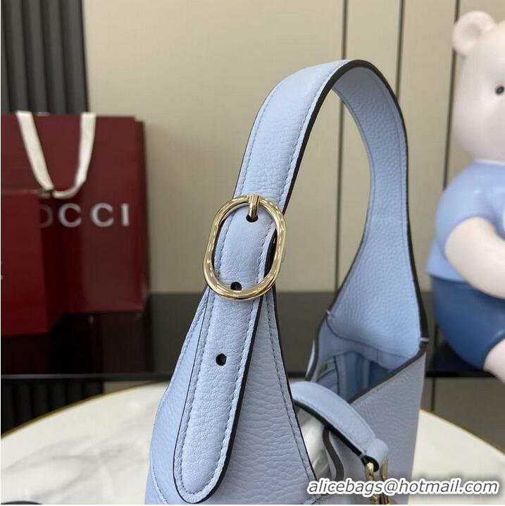 Trendy Design Gucci Jackie 1961 Medium Bag ‎In Grain Leather 810232 Light Blue 2026