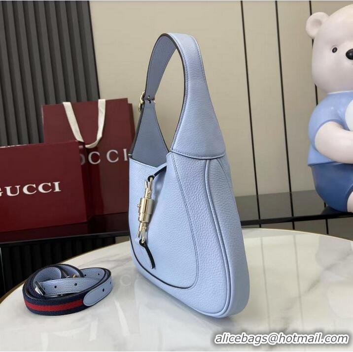 Trendy Design Gucci Jackie 1961 Medium Bag ‎In Grain Leather 810232 Light Blue 2026