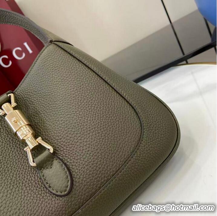 Most Popular Gucci Jackie 1961 Medium Bag ‎In Grain Leather 810232 Forest Green 2026