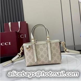 Good Taste Gucci GG Emblem Mini Bag ‎In Canvas ‎855491 Beige 2026