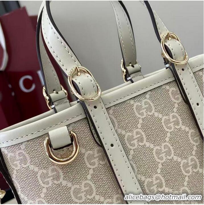 Good Taste Gucci GG Emblem Mini Bag ‎In Canvas ‎855491 Beige 2026