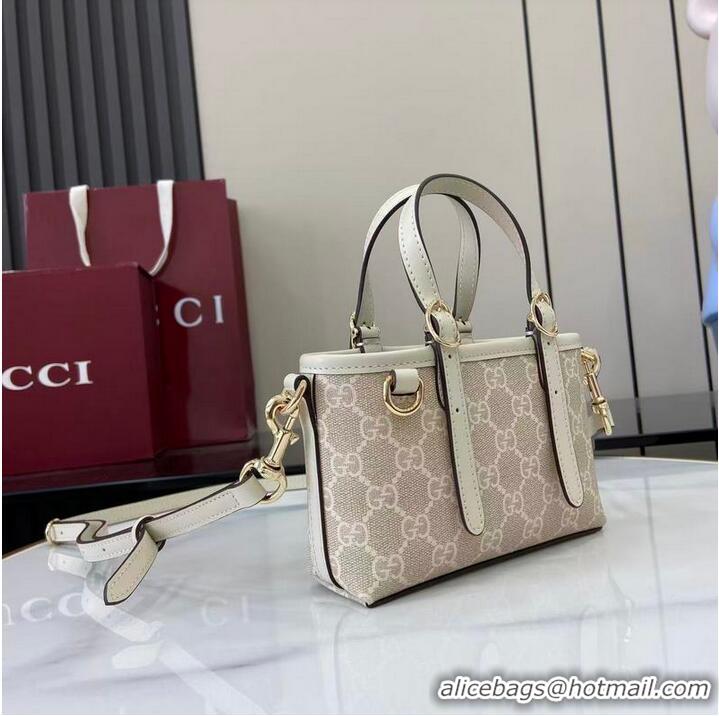 Good Taste Gucci GG Emblem Mini Bag ‎In Canvas ‎855491 Beige 2026