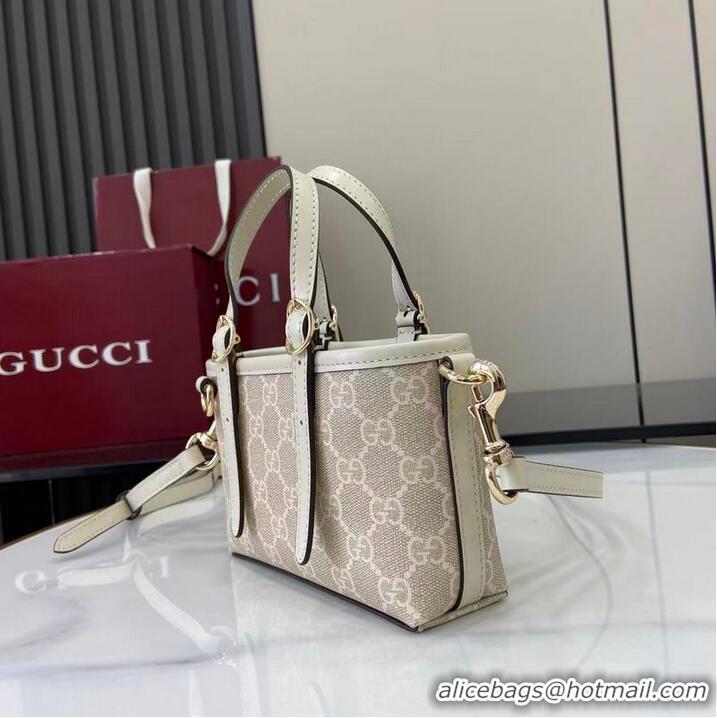 Good Taste Gucci GG Emblem Mini Bag ‎In Canvas ‎855491 Beige 2026