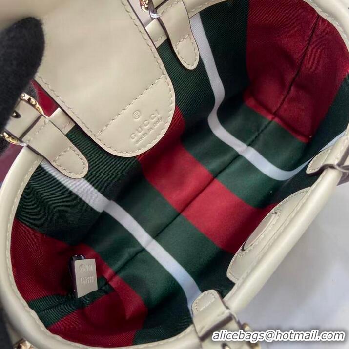 Good Taste Gucci GG Emblem Mini Bag ‎In Canvas ‎855491 Beige 2026