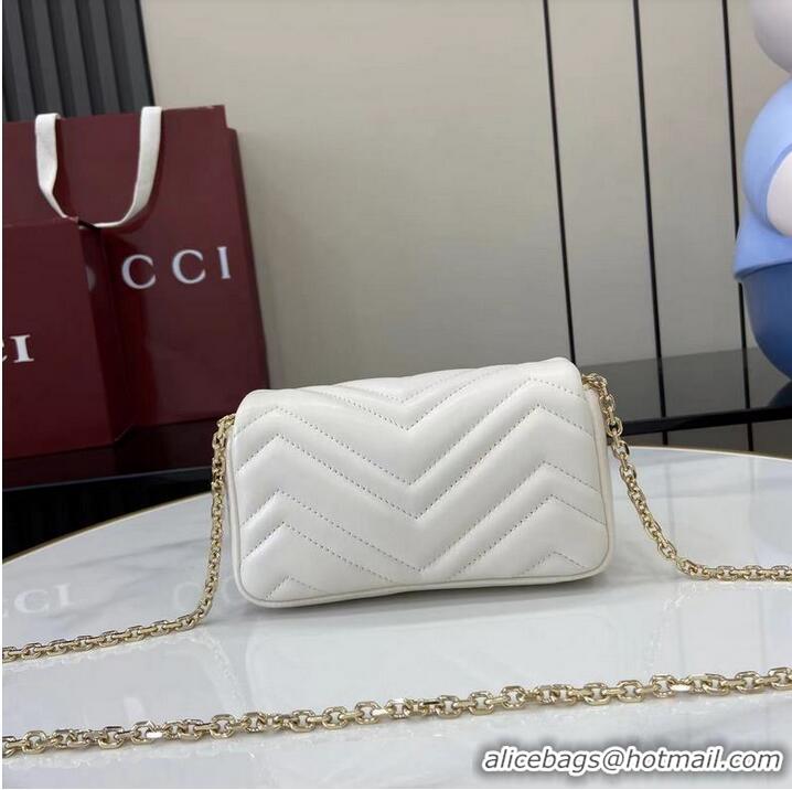 Cheap Discount Gucci GG Marmont Mini Shoulder Bag 841290 White 2026