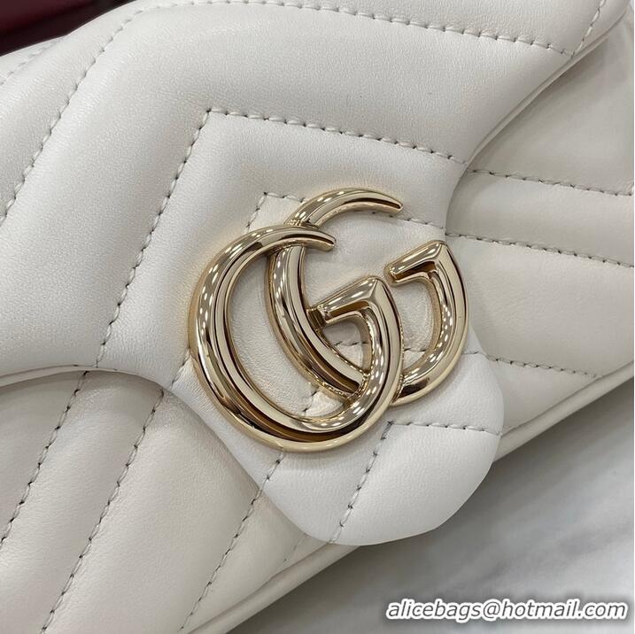 Cheap Discount Gucci GG Marmont Mini Shoulder Bag 841290 White 2026