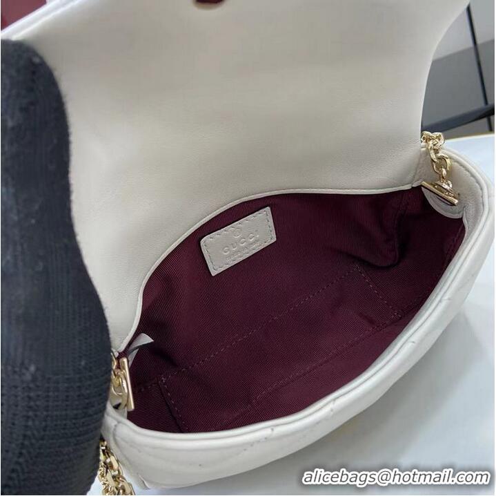 Cheap Discount Gucci GG Marmont Mini Shoulder Bag 841290 White 2026