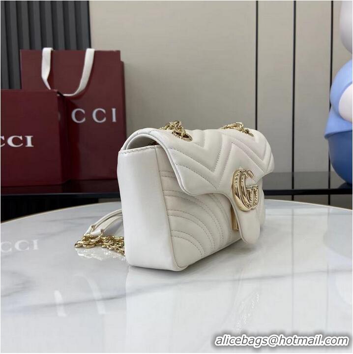 Buy Promotional Gucci GG Marmont Small Shoulder Bag 837280 White 2025