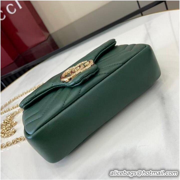 Good Taste Gucci GG Marmont Mini Shoulder Bag 841290 Green 2026