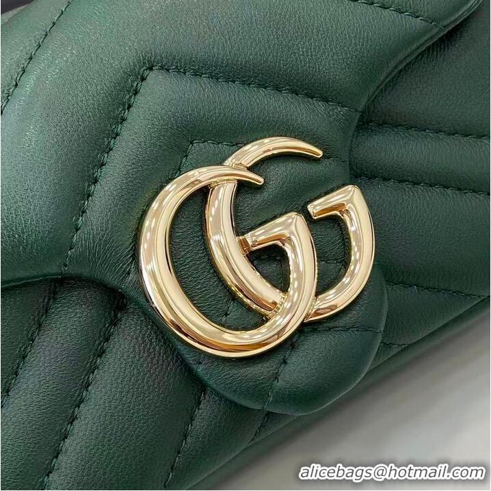 Good Taste Gucci GG Marmont Mini Shoulder Bag 841290 Green 2026