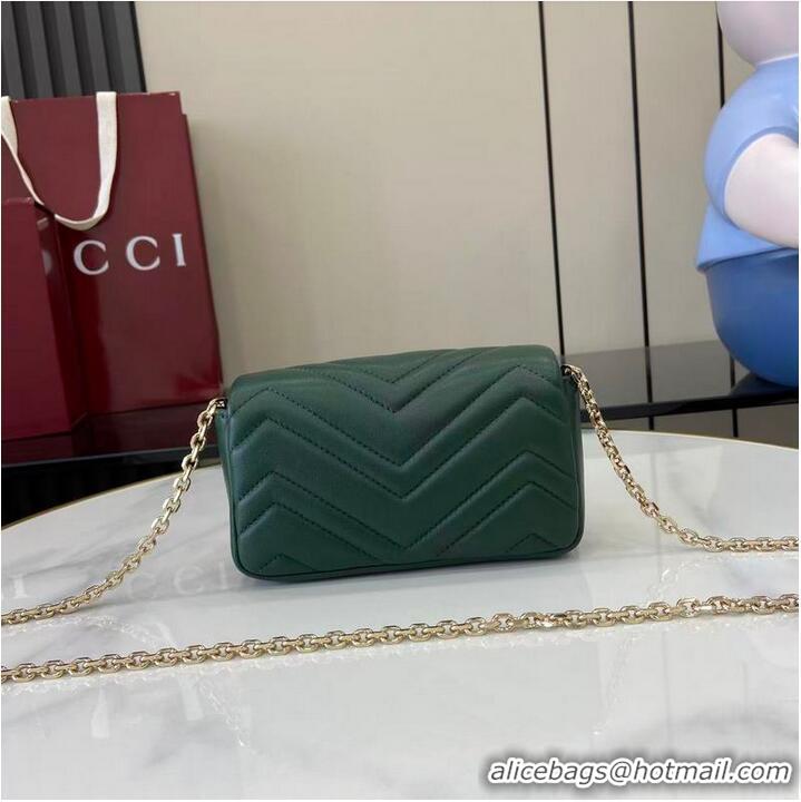 Good Taste Gucci GG Marmont Mini Shoulder Bag 841290 Green 2026