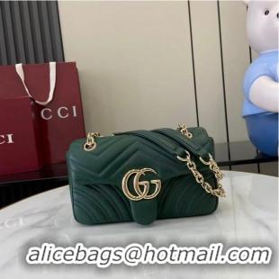 Best Quality Gucci GG Marmont Small Shoulder Bag 837280 Green 2026