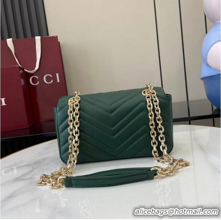 Best Quality Gucci GG Marmont Small Shoulder Bag 837280 Green 2026