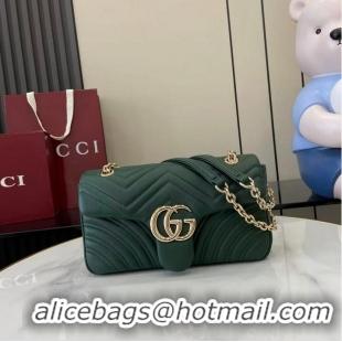 Shop Best Price Gucci GG Marmont Medium Shoulder Bag 837267 Green 2026