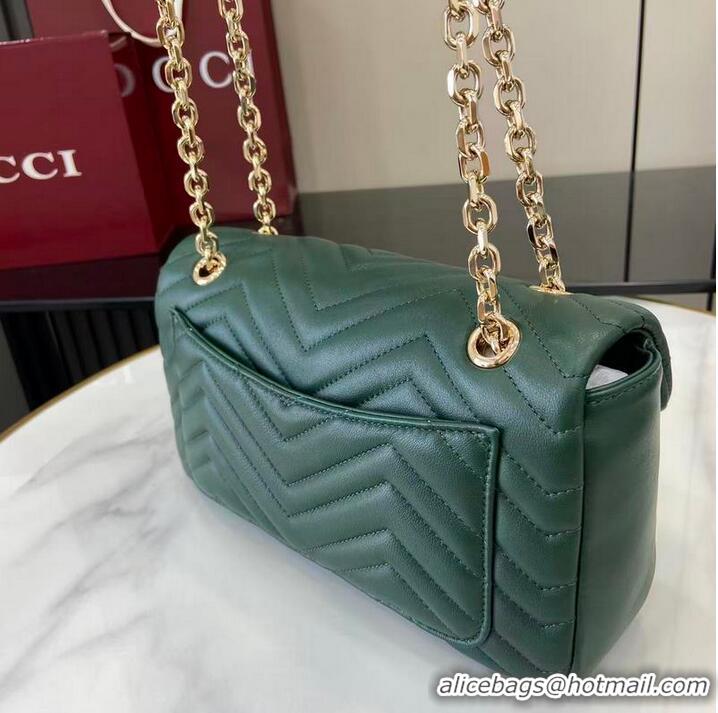 Shop Best Price Gucci GG Marmont Medium Shoulder Bag 837267 Green 2026
