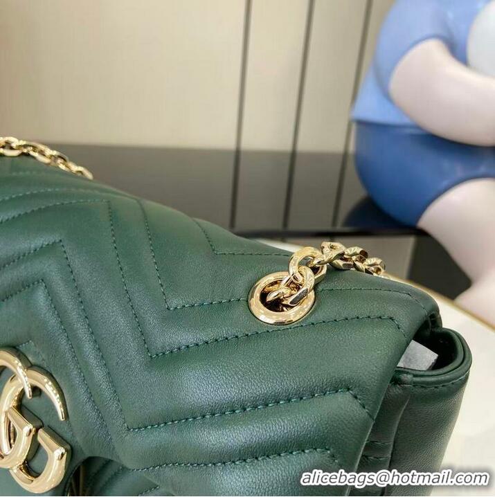 Shop Best Price Gucci GG Marmont Medium Shoulder Bag 837267 Green 2026