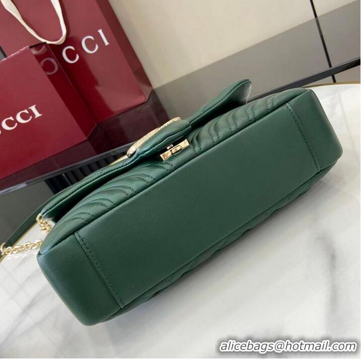 Shop Best Price Gucci GG Marmont Medium Shoulder Bag 837267 Green 2026