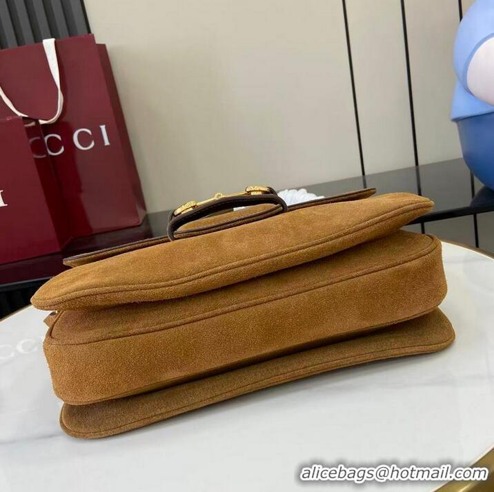 Top Quality Gucci Horsebit 1955 Aura Small Shoulder Bag 836890 Brown 2026