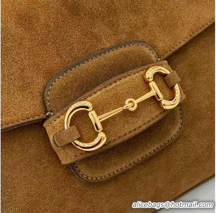 Top Quality Gucci Horsebit 1955 Aura Small Shoulder Bag 836890 Brown 2026