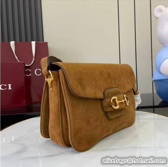 Top Quality Gucci Horsebit 1955 Aura Small Shoulder Bag 836890 Brown 2026