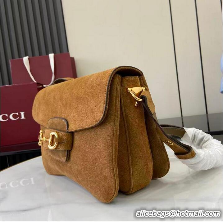Top Quality Gucci Horsebit 1955 Aura Small Shoulder Bag 836890 Brown 2026