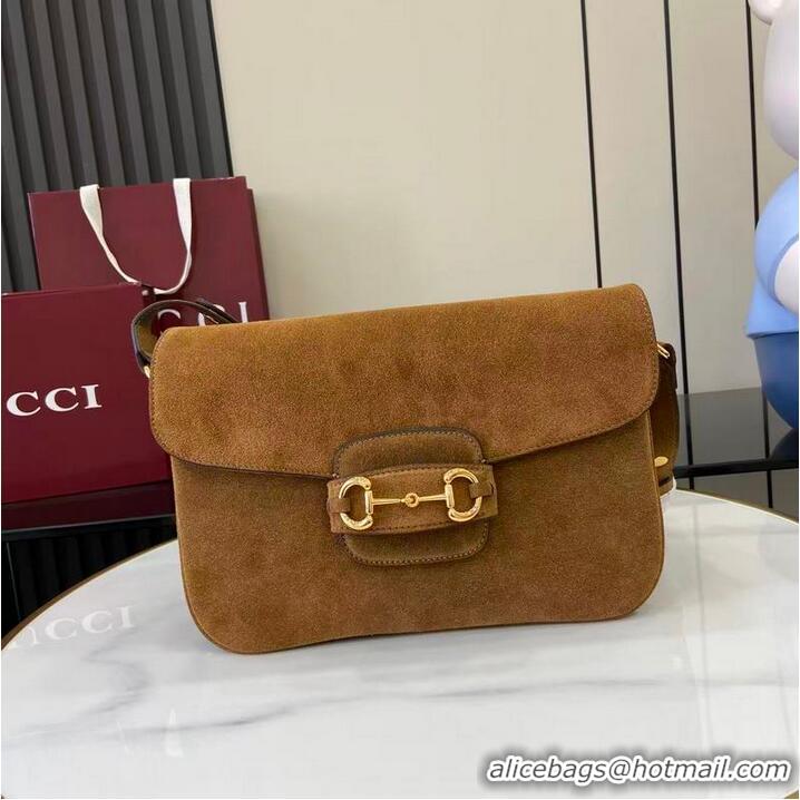 Top Quality Gucci Horsebit 1955 Aura Small Shoulder Bag 836890 Brown 2026