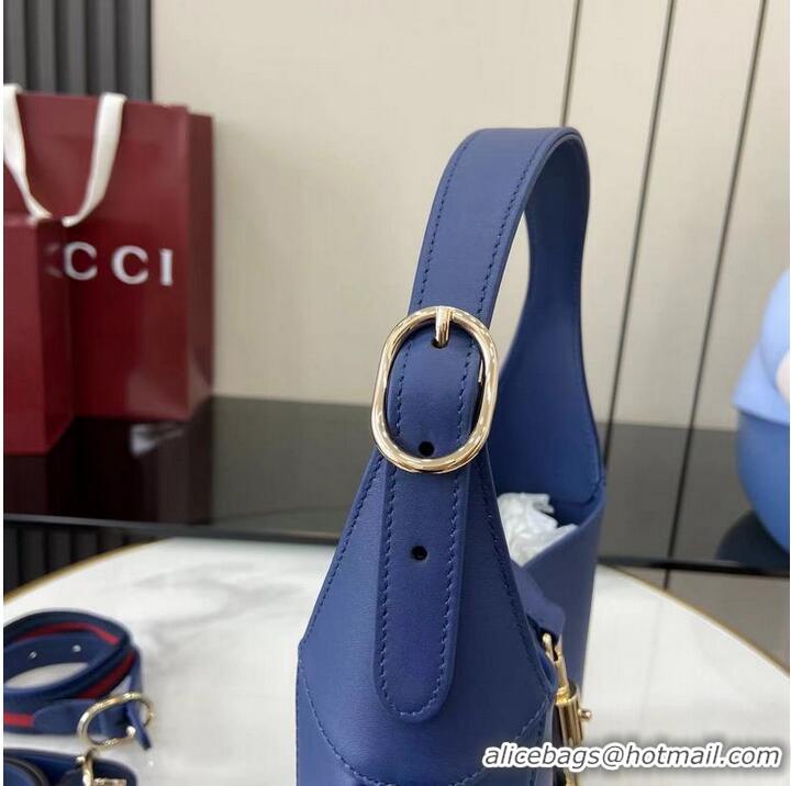 Buy Cheap Gucci Jackie 1961 Medium Bag ‎In Smooth Leather 810232 Dark Blue 2026