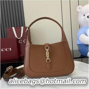 Cheap Price Gucci Jackie 1961 Medium Bag ‎In Smooth Leather 810232 Brown 2026
