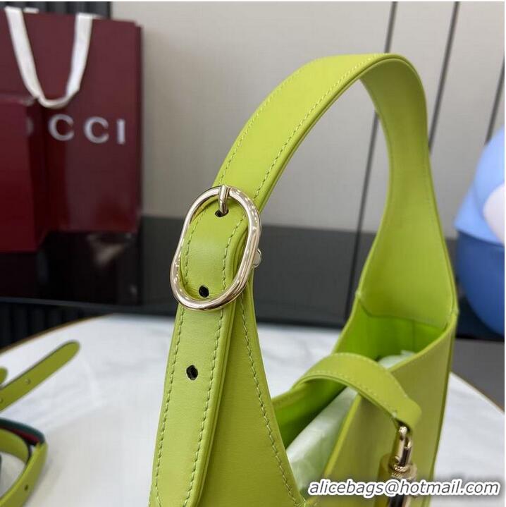 Buy Discount Gucci Jackie 1961 Medium Bag ‎In Smooth Leather 810232 Green 2026