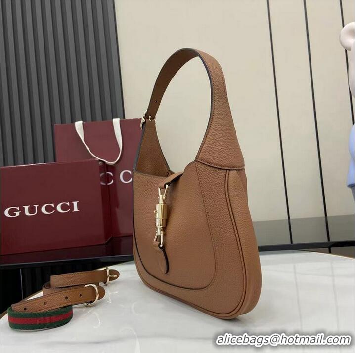 Inexpensive Gucci Jackie 1961 Medium Bag in Grainy Leather 810232 Brown 2026