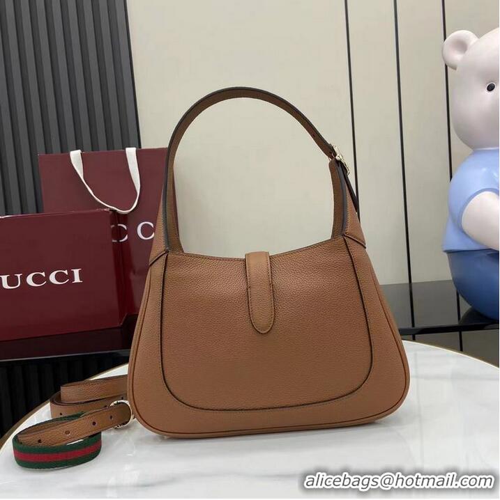 Inexpensive Gucci Jackie 1961 Medium Bag in Grainy Leather 810232 Brown 2026
