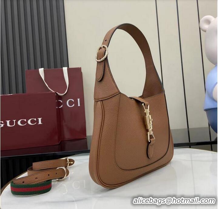 Inexpensive Gucci Jackie 1961 Medium Bag in Grainy Leather 810232 Brown 2026