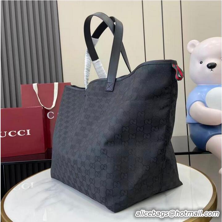 Top Grade Gucci GG Canvas Large Tote Bag 835567 Black 2026