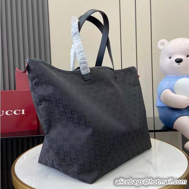 Top Grade Gucci GG Canvas Large Tote Bag 835567 Black 2026