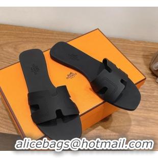 Classic Specials Hermes Oran Flat Slide Sandals Black 6052804