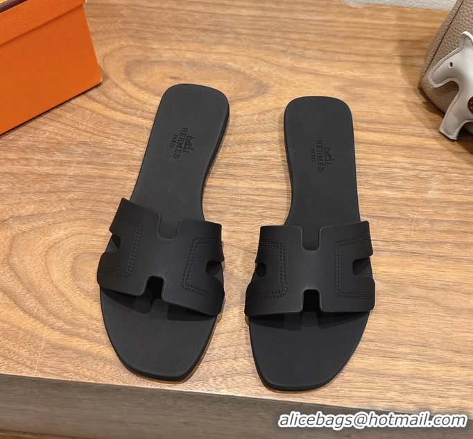 Classic Specials Hermes Oran Flat Slide Sandals Black 6052804